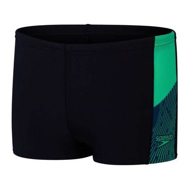 Dive Aquashort boys' swimming trunks, black-green