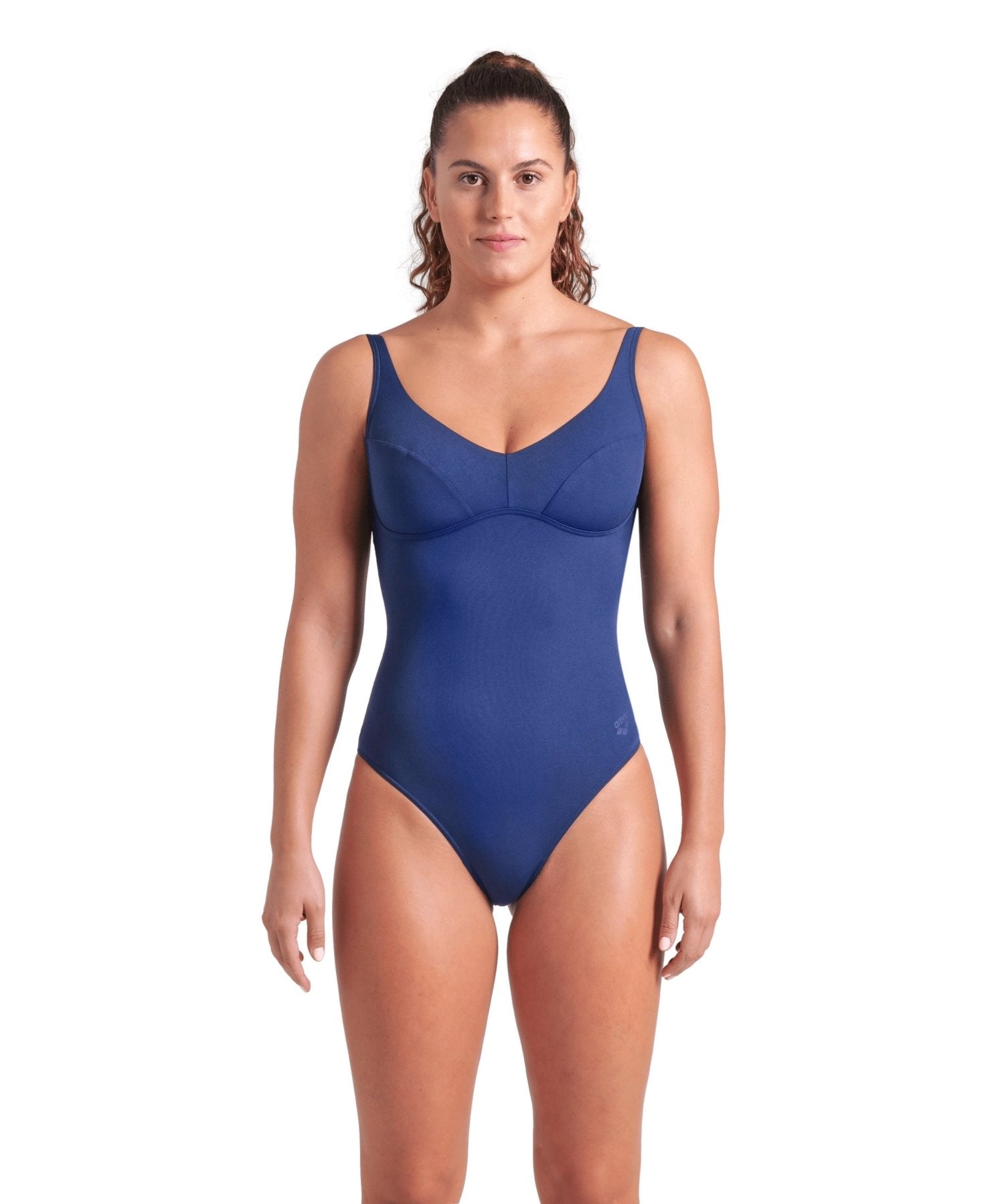 Victoria U Back women's swimsuit, navy blue –