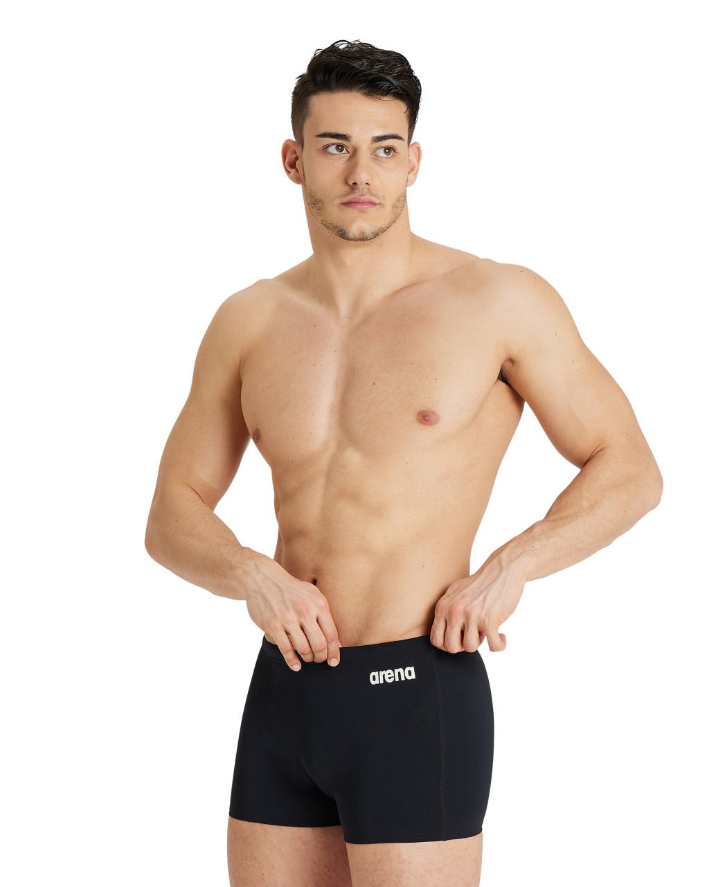 Team Swim Short Solid men's swimming trunks, black –