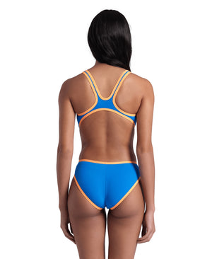 One Biglogo women's swimsuit, blue-orange