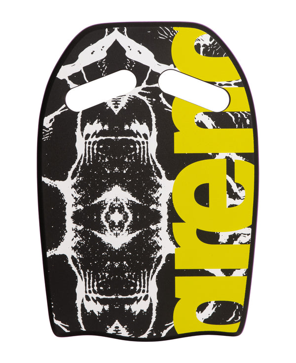Printed Kickboard uimalauta, musta-keltainen