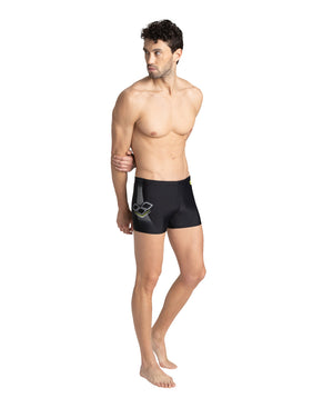Sound boxer Men's swimming trunks, black