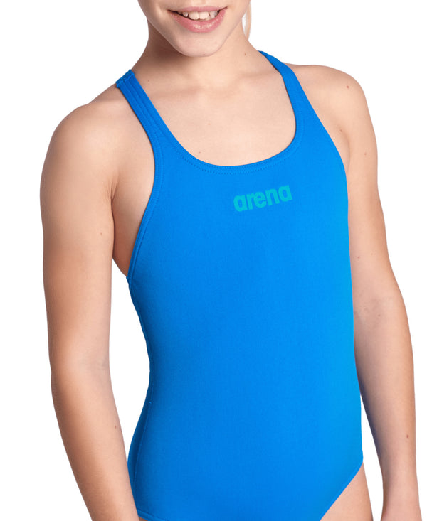 Team Swim Pro Solid tyttöjen uimapuku sininen