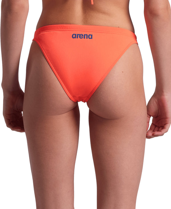 Team Swim Bottom Solid naisten bikinialaosa, koralli