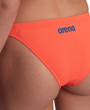 Team Swim Bottom Solid naisten bikinialaosa, koralli