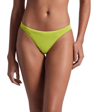 Team Swim Bottom Solid women's bikini top, neon yellow