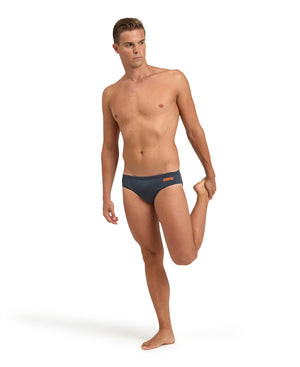 Team Swim Briefs Solid men's swim briefs, asphalt