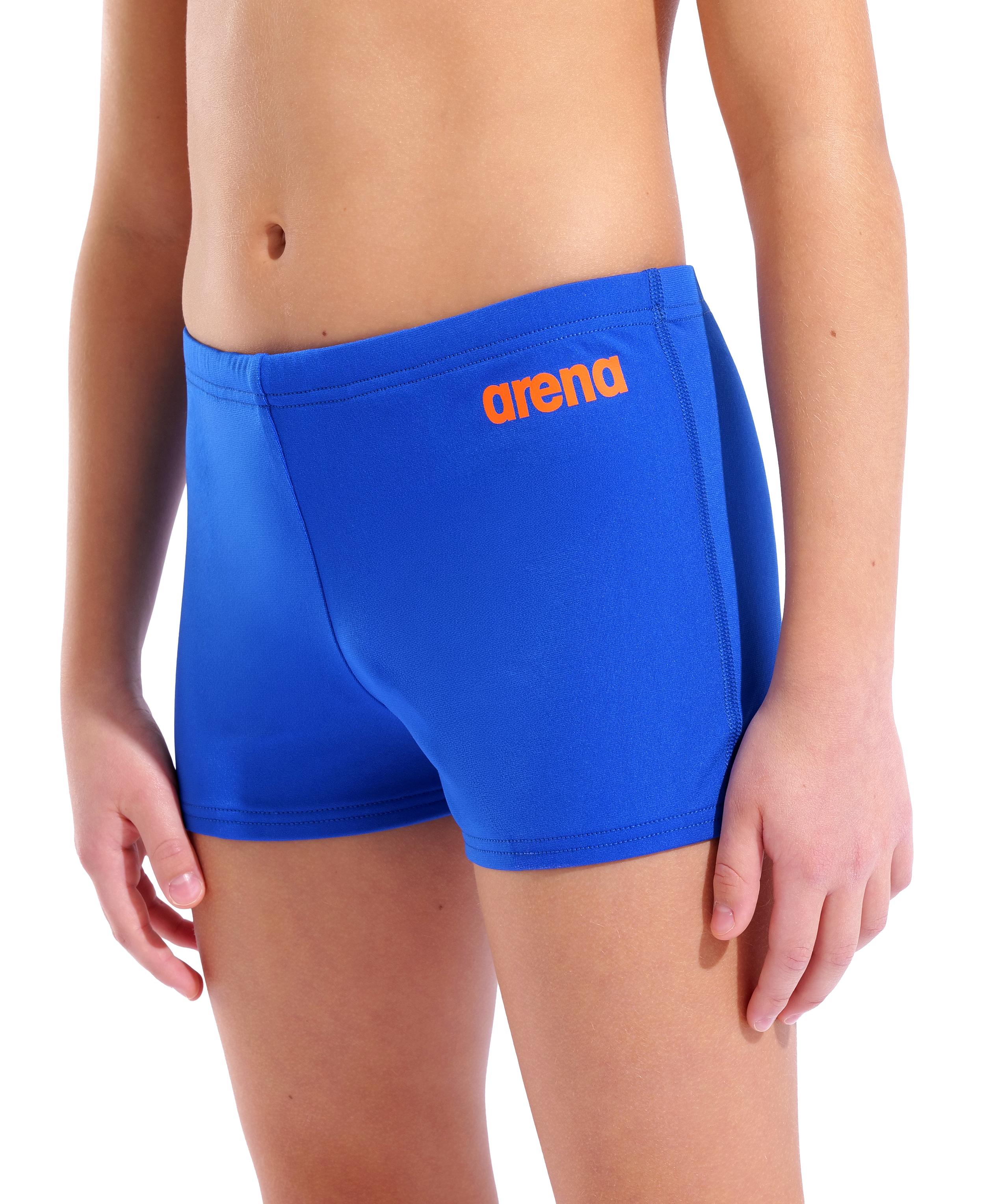Team Swim Short Solid poikien uimahousut, neon sininen