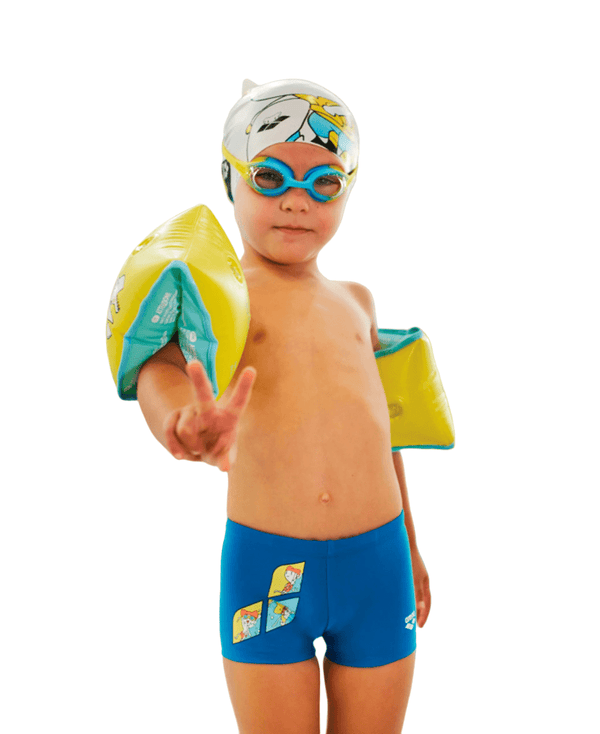 Training boys swimwear, turquoise