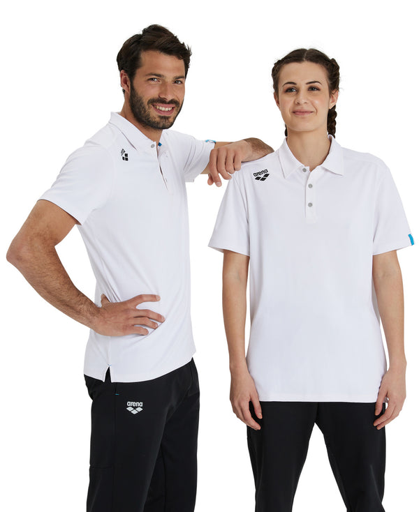 Team Poloshirt Solid paita, valkoinen