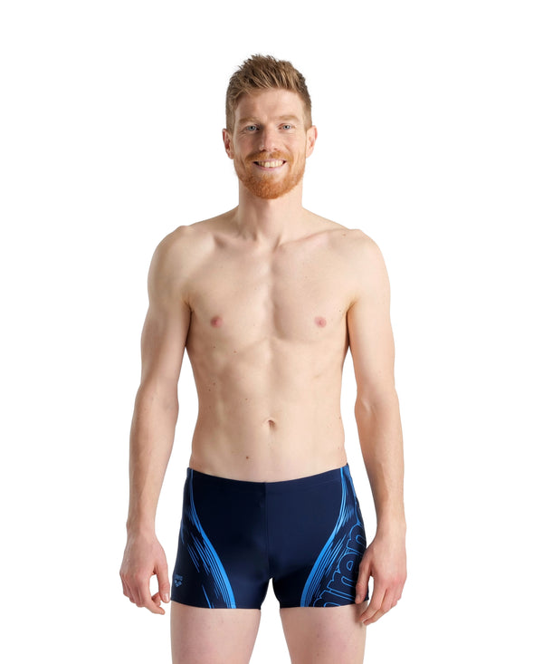 Swim Short Graphic men's swimwear, dark blue