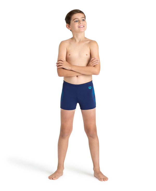 Swim Short Graphic boys' swim trunks, dark blue-turquoise