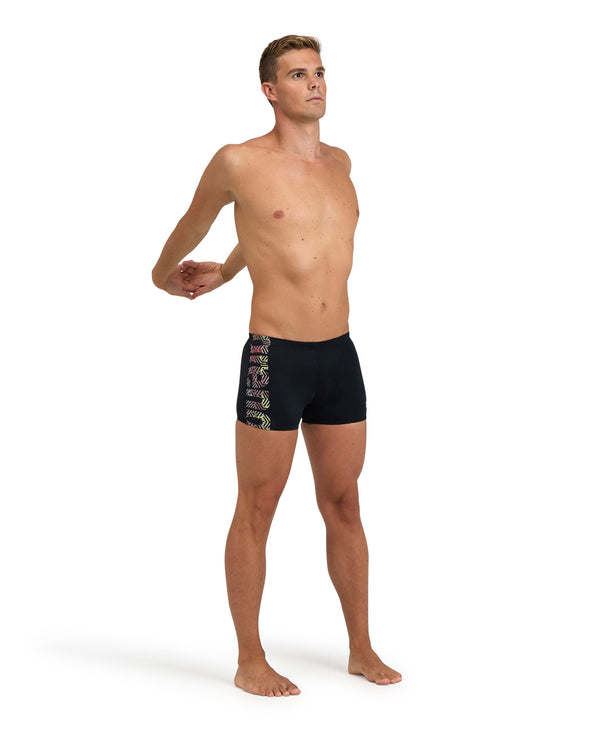 Kikko Pro Swim Short Graphic miesten uimahousut, musta