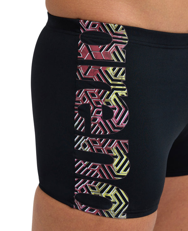 Kikko Pro Swim Short Graphic miesten uimahousut, musta