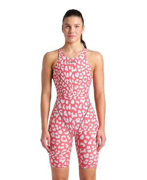 St Next Le Ob Women's Racing Suit, Leopard Skin Geranium