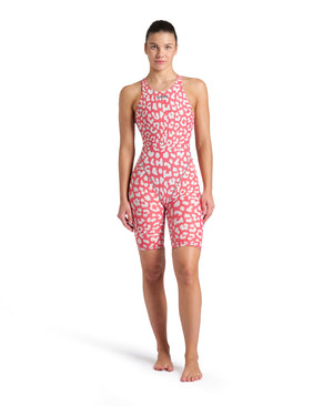 St Next Le Ob Women's Racing Suit, Leopard Skin Geranium