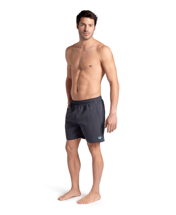 Fundamentals Boxer men's swimming trunks, grey-blue