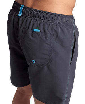 Fundamentals Boxer men's swimming trunks, grey-blue