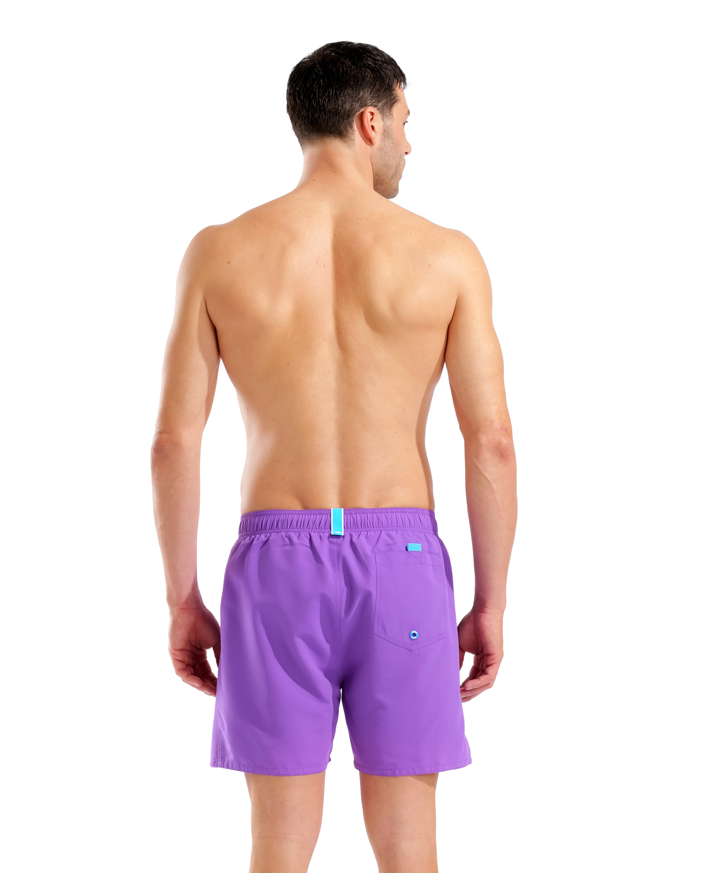 Fundamentals Boxer R  miesten uimashortsit, violetti-keltainen