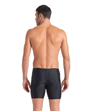Kikko V Swim Mid Jammer Graphic men's swimming trunks, black-turquoise