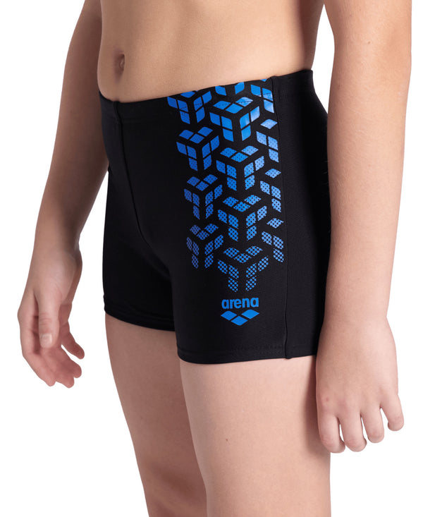 Kikko V Swim Short Graphic poikien uimahousut, musta-sininen