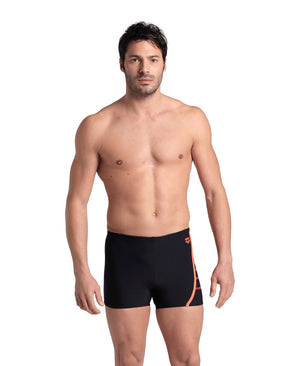 Losange V men's swimming trunks, black-coral
