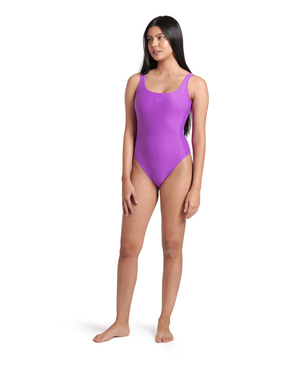 Team Stripe U Back naisten uimapuku, violetti