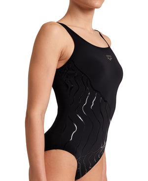 Bodylift Luisa Wing Back C Cup women's swimsuit, black