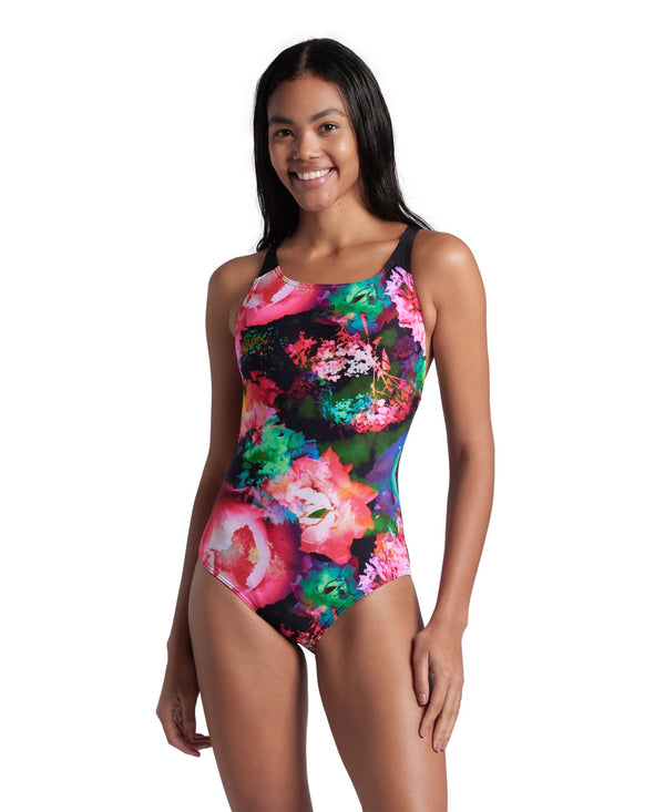 Roseland Swimsuit Swim Pro Back women's swimsuit, colorful