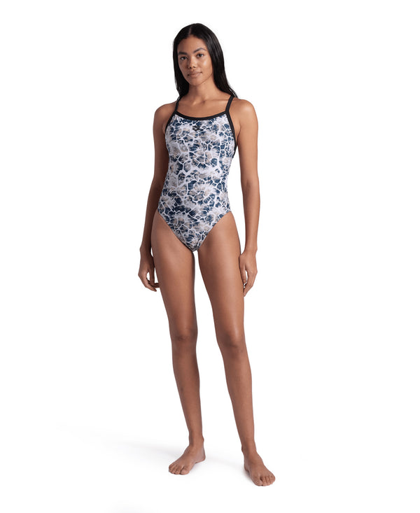 Earth Swimsuit Xcross Back naisten uimapuku, musta-valkoinen