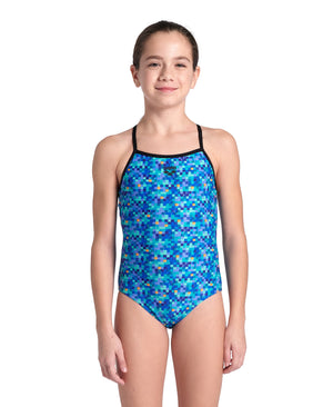 Pooltiles Swimsuit Lightdrop Back tyttöjen uimapuku, sininen