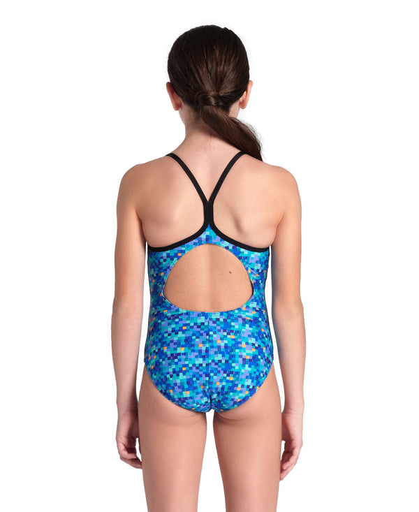 Pooltiles Swimsuit Lightdrop Back tyttöjen uimapuku, sininen