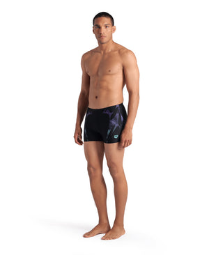 Spider Web Swim Short men's swimming trunks, black