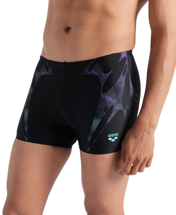 Spider Web Swim Short men's swimming trunks, black