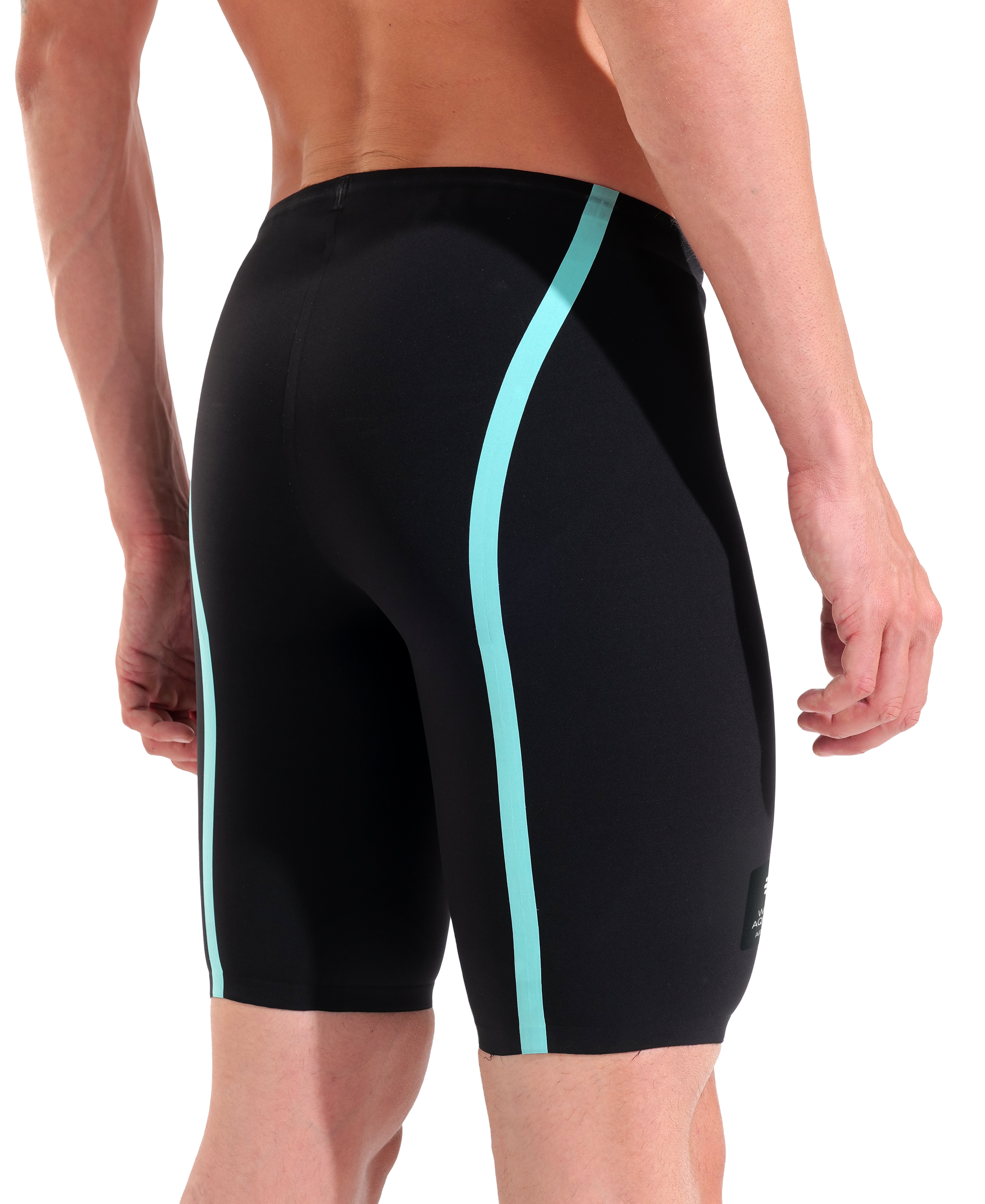 Powerskin Air3 Jammer miesten kilpapuku, musta-turkoosi