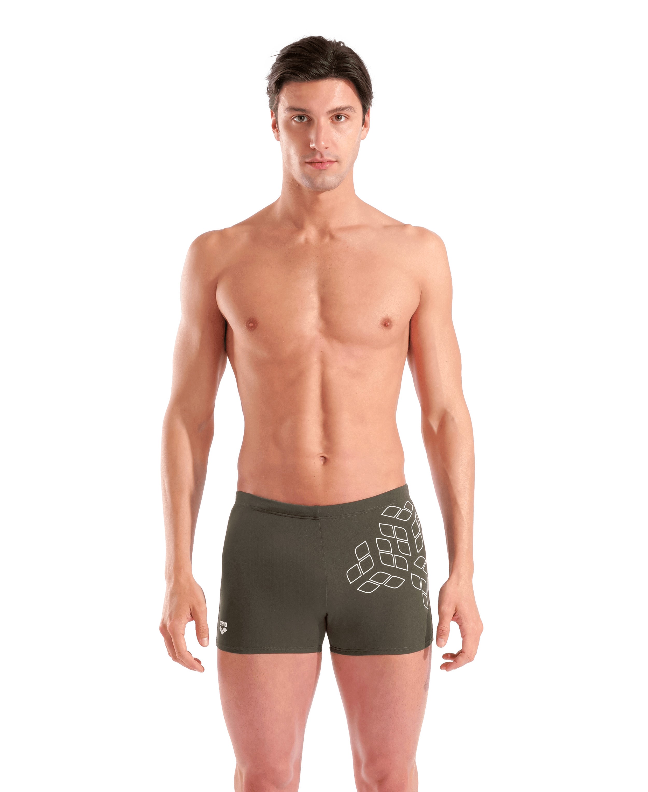 Kikko Graphic Swim Short miesten uimahousut, vihreä