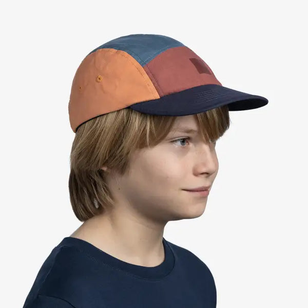 Buff® 5 Panel Go Cap Kids – Colart Blue children's cap – UV protection 50+, breathable, lightweight, adjustable