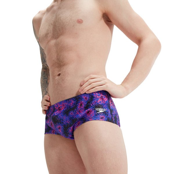 13.5cm Club Training Allover Brief miesten uimahousut, pinkki - violettiSpeedo