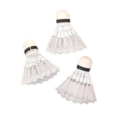 BADMINTON FEATHER 3 PCS IN A CARDBOARD TUBE