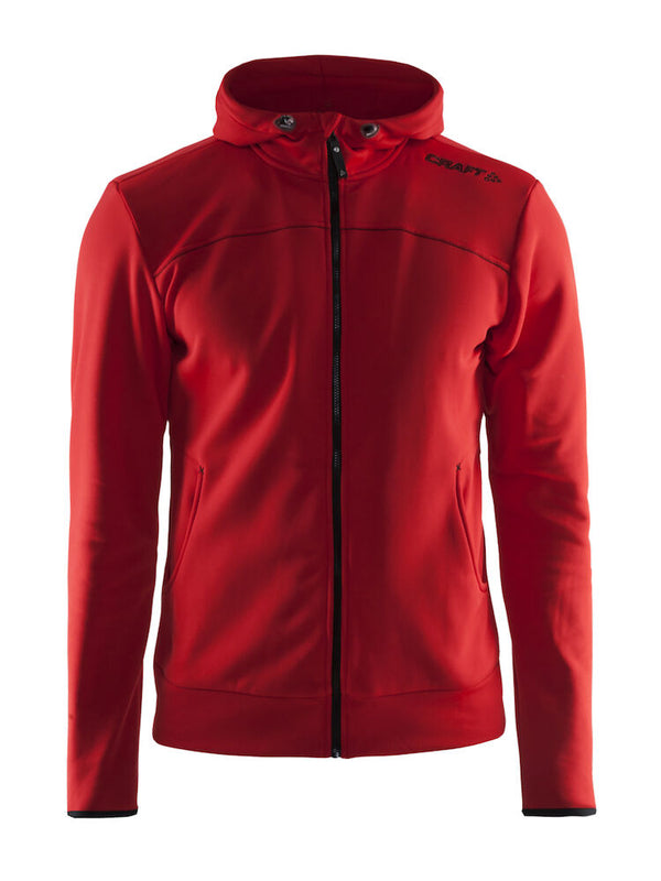 Craft Leisure Full Zip Zip Up Hoodie bright red M