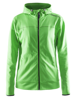 Craft Leisure Full Zip Zipper Hoodie Women's Craft green