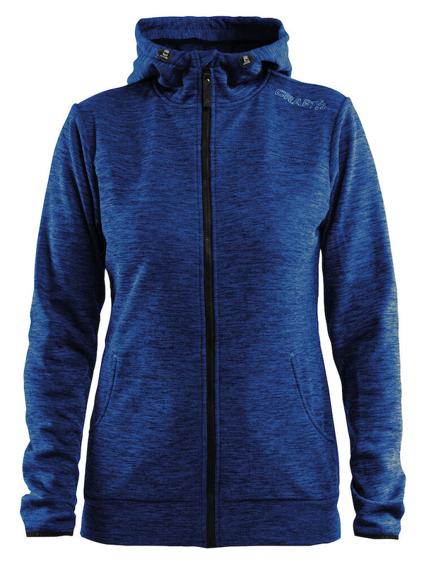 Craft Leisure Full Zip Zip Hoodie Women s Deep melange Aquaction