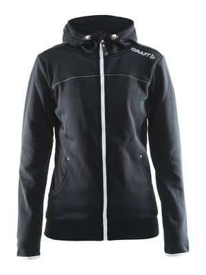 Craft Leisure Full Zip Zip Up Hoodie Women's Black/Platinum