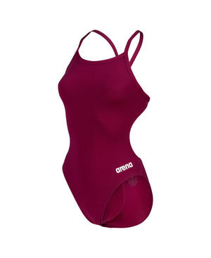 Team Challenge Solid women's swimsuit, burgundy