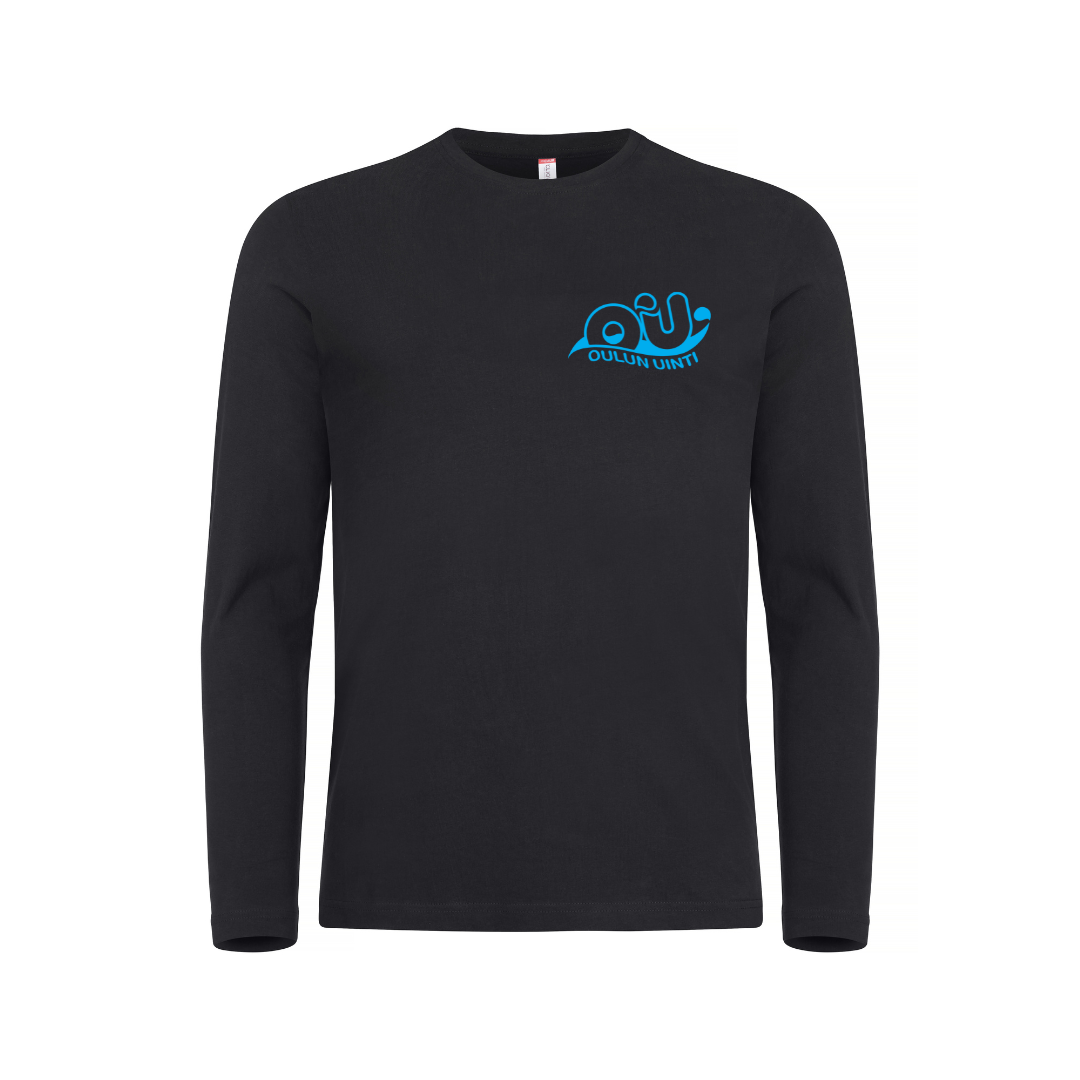 Men's Basic-T L/S long-sleeved shirt, black - Oulu Swimming