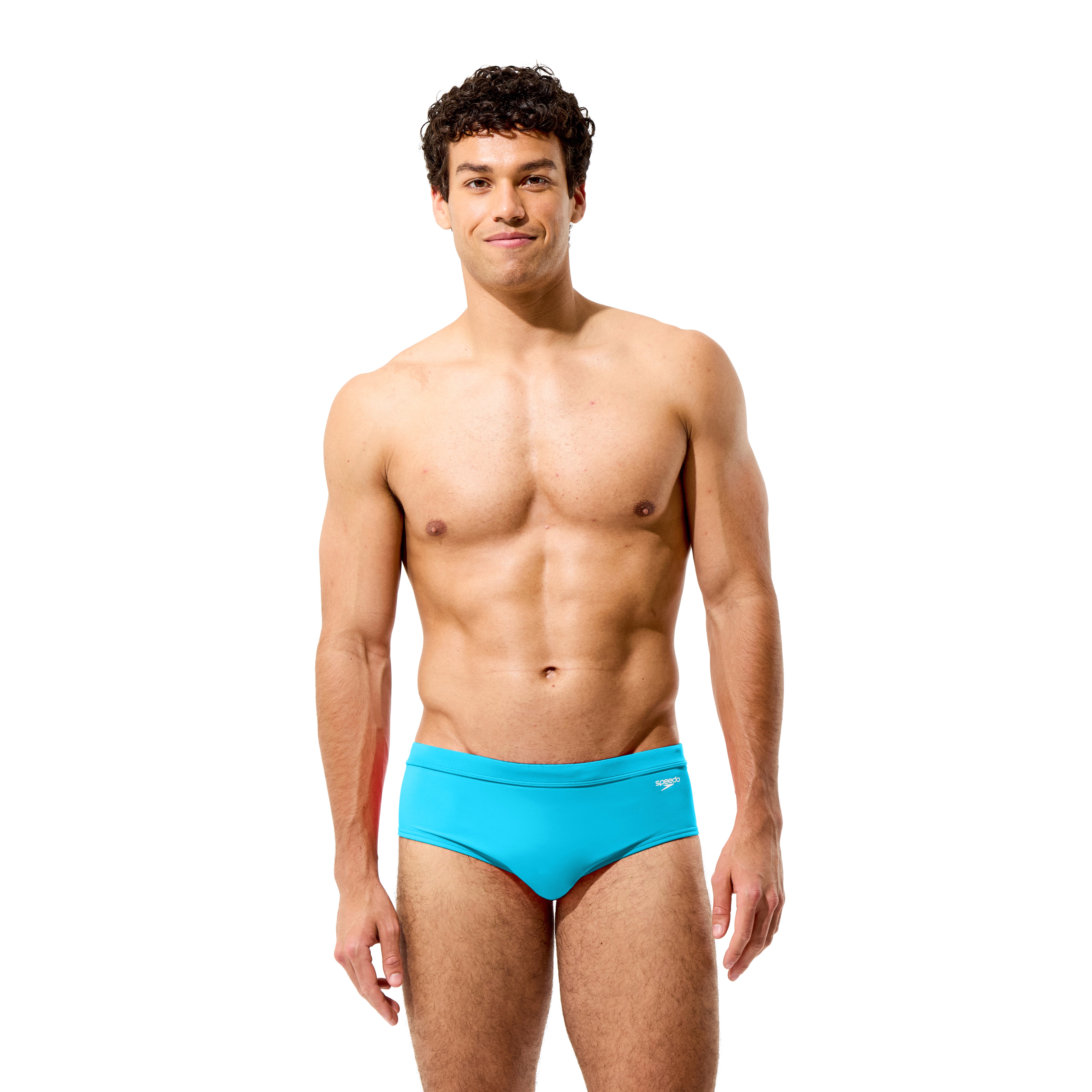 Solid The Speedo Brief 5" Men's Swim Briefs, Turquoise