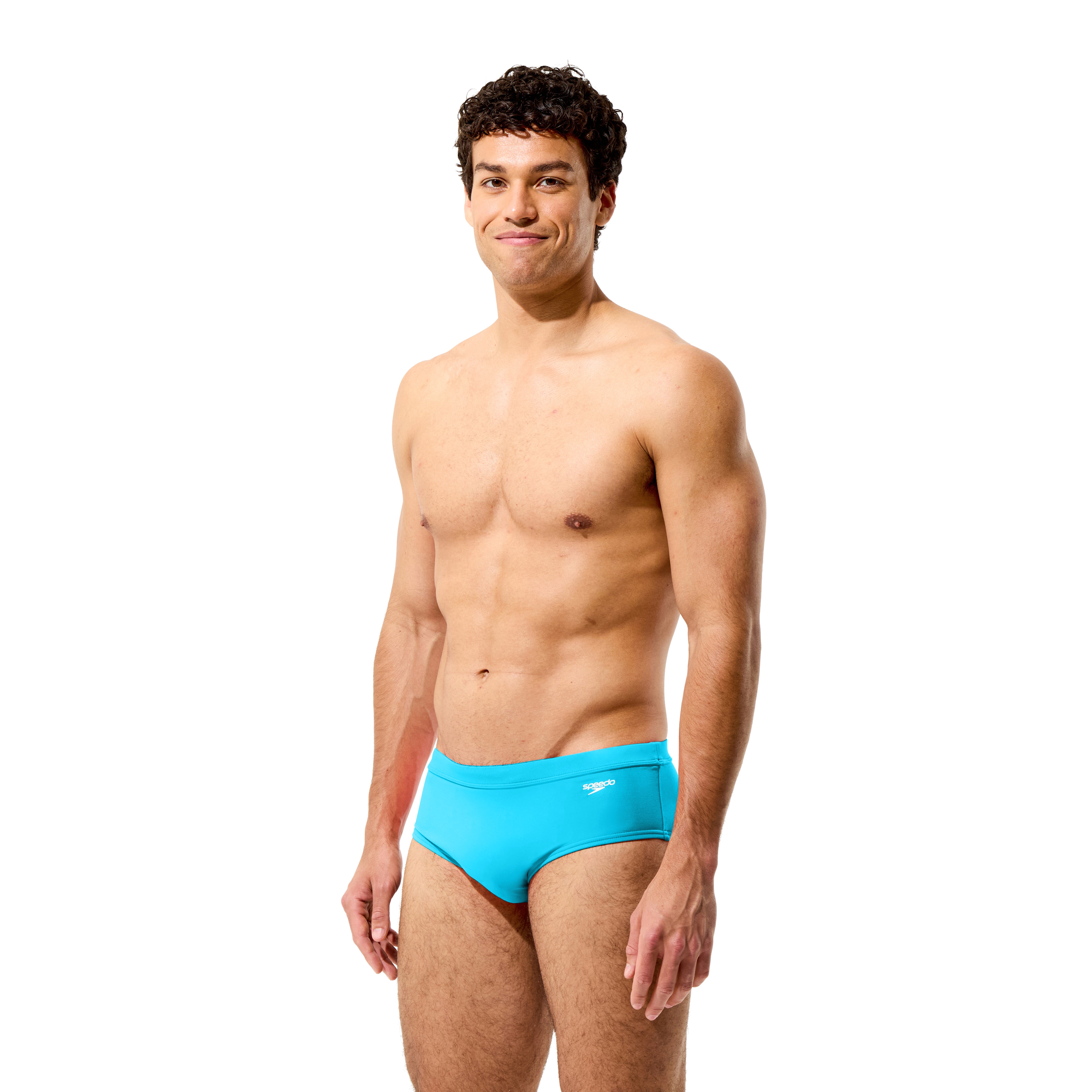 Solid The Speedo Brief 5" Men's Swim Briefs, Turquoise