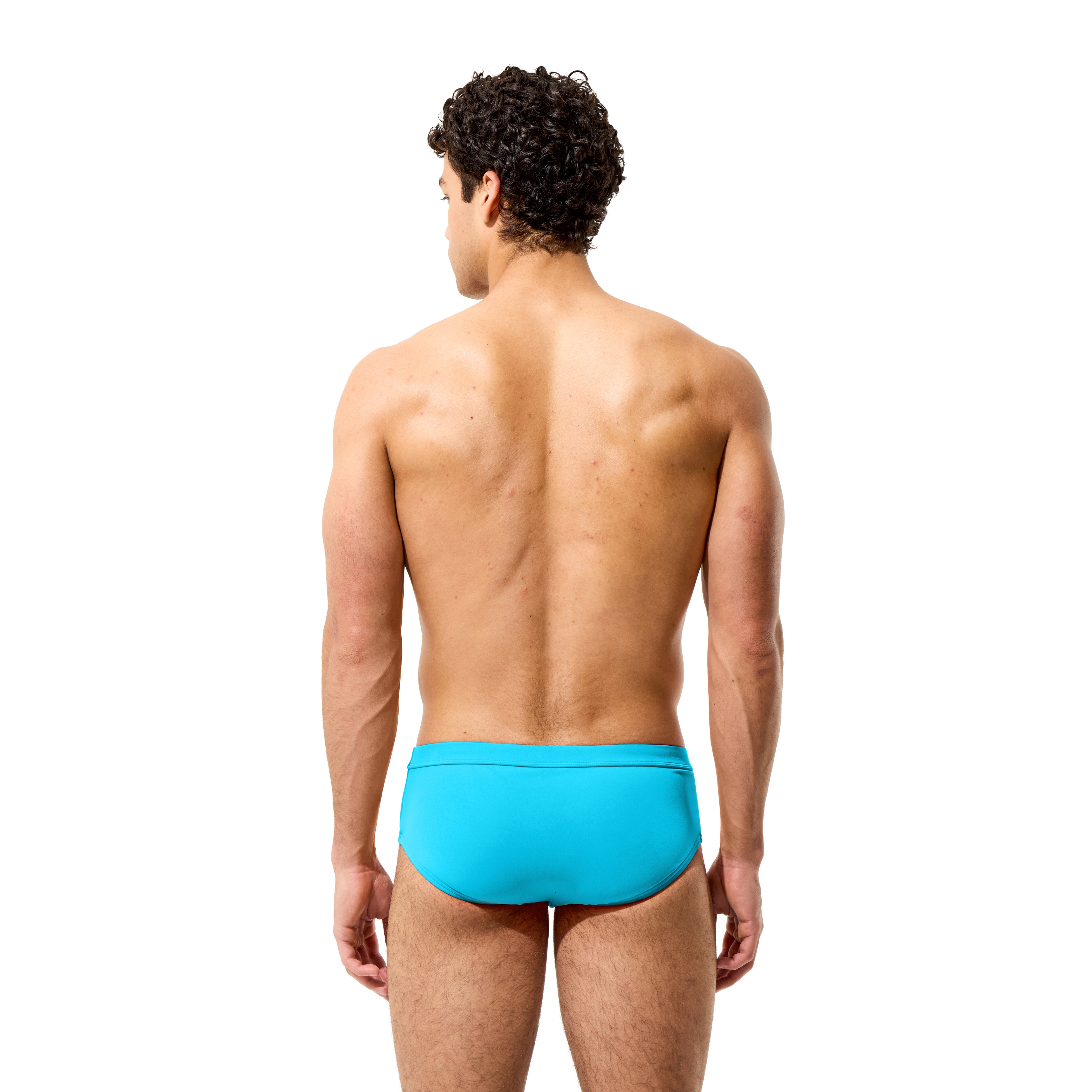 Solid The Speedo Brief 5" Men's Swim Briefs, Turquoise