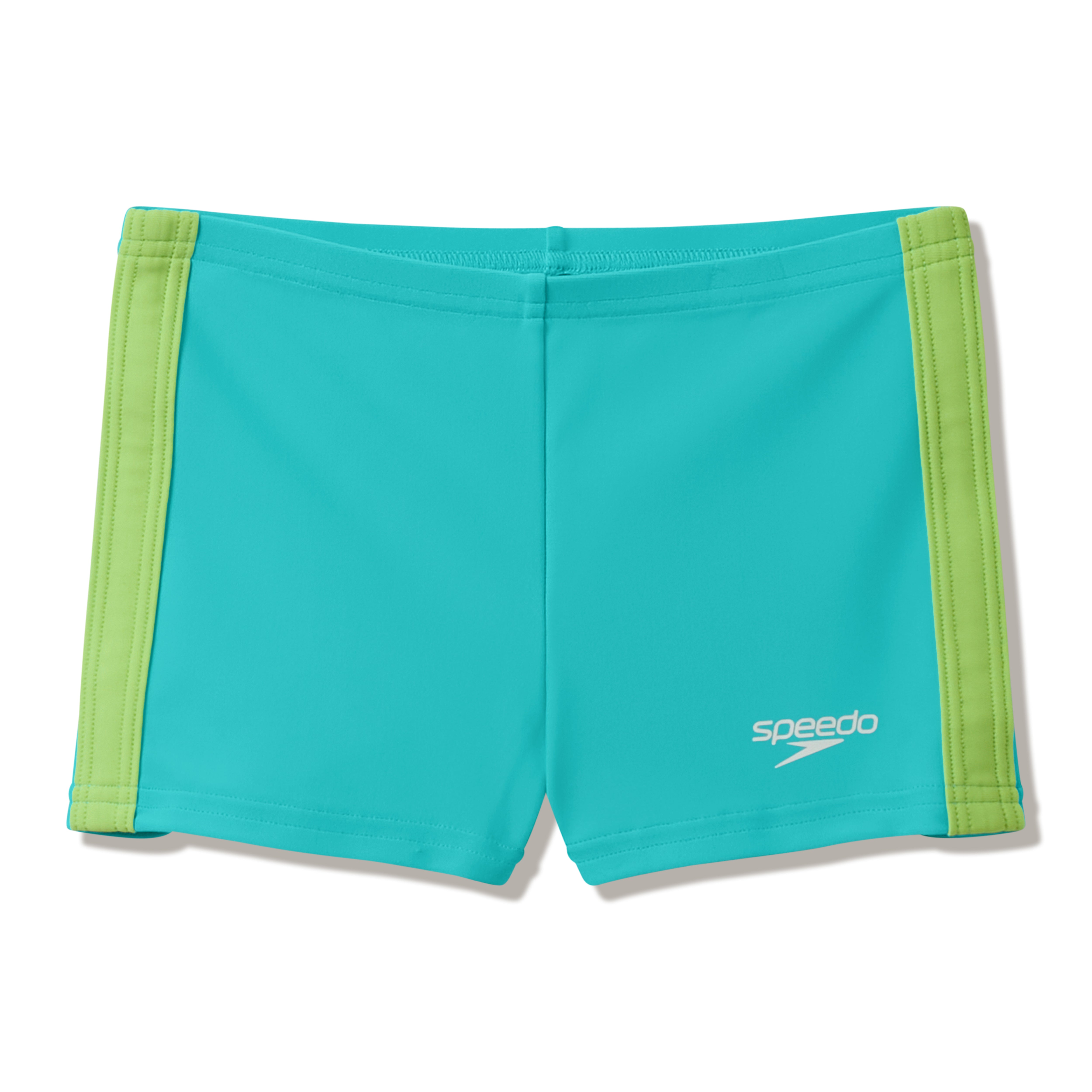 Unisex Colorblock Aquashort for small children, turquoise