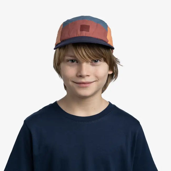Buff® 5 Panel Go Cap Kids – Colart Blue children's cap – UV protection 50+, breathable, lightweight, adjustable